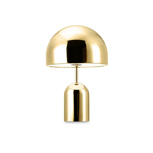 modern gold acrylic dome table lamp