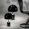modern gold acrylic dome table lamp