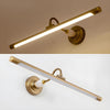 modern gold acrylic linear led wall light