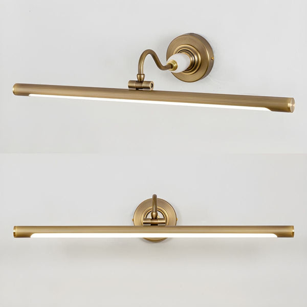 modern gold acrylic linear led wall light