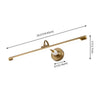 modern gold acrylic linear led wall light