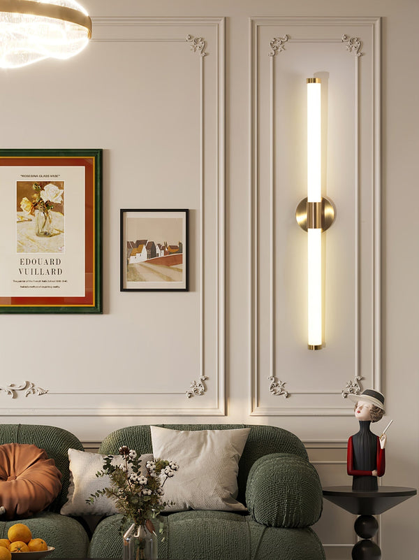modern gold acrylic linear led wall sconce 2