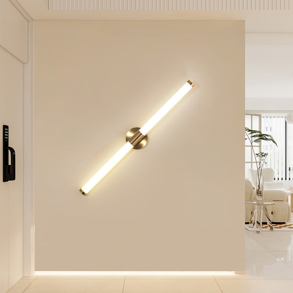 modern gold acrylic linear led wall sconce 2
