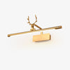 modern gold acrylic stag horn led wall light
