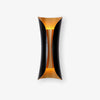 modern gold black flame art wall sconce