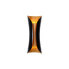 modern gold black flame art wall sconce