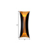 modern gold black flame art wall sconce