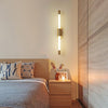 modern gold iron acrylic linear led wall sconce