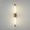 modern gold iron acrylic linear led wall sconce