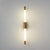 modern gold iron acrylic linear led wall sconce