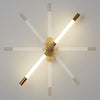 modern gold iron acrylic linear led wall sconce