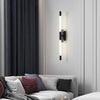 modern gold iron acrylic linear led wall sconce