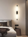 modern gold iron acrylic linear led wall sconce