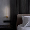 modern gold iron acrylic stick wall sconce