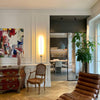 modern gold iron acrylic stick wall sconce