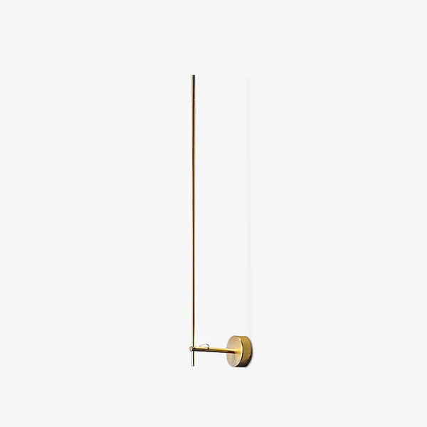 modern gold iron acrylic stick wall sconce