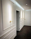 modern gold iron acrylic stick wall sconce