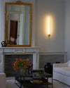 modern gold iron acrylic stick wall sconce