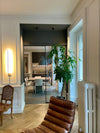modern gold iron acrylic stick wall sconce