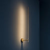 modern gold iron acrylic stick wall sconce