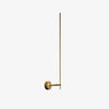 modern gold iron acrylic stick wall sconce
