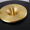modern gold iron drum table lamp