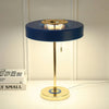 modern gold iron drum table lamp