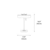modern gold iron drum table lamp