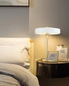 modern gold iron drum table lamp