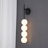 modern gold iron opal glass abacus wall sconce