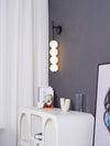 modern gold iron opal glass abacus wall sconce