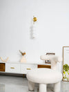 modern gold iron opal glass abacus wall sconce
