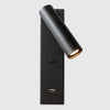 modern gold metal cylinder led wall sconce set of 2