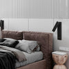 modern gold metal cylinder led wall sconce set of 2