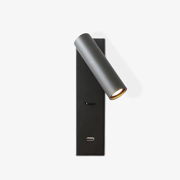 modern gold metal cylinder led wall sconce set of 2