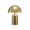 modern gold plated metal dome table lamp