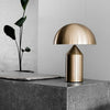 modern gold plated metal dome table lamp