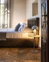 modern gold plated metal dome table lamp
