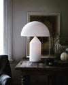 modern gold plated metal dome table lamp