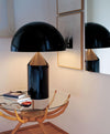 modern gold plated metal dome table lamp