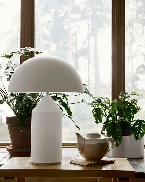 modern gold plated metal dome table lamp