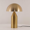 modern gold plated metal dome table lamp