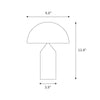 modern gold plated metal dome table lamp