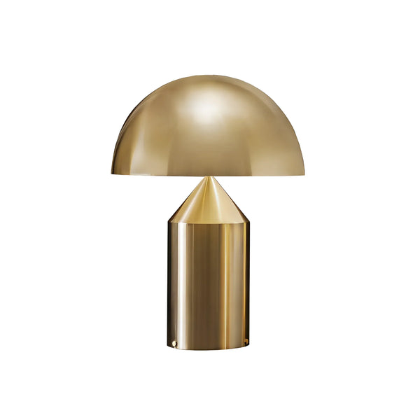 modern gold plated metal dome table lamp