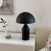 modern gold plated metal dome table lamp