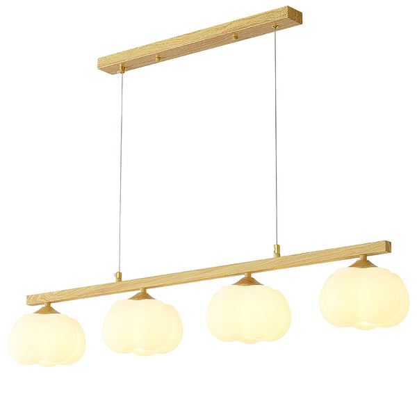 modern gold white cotton ball chandelier