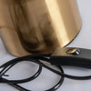 modern gold white glass disc table lamp