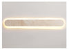 modern honed yellow travertine sculptural led wall sconce