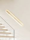 modern honed yellow travertine sculptural led wall sconce