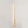 modern honed yellow travertine sculptural led wall sconce